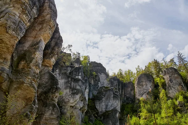 Rochers de grès - Prachovske skaly (rochers Prachov ) — Photo