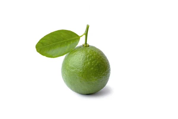 Limones Sobre Fondo Blanco Con Ruta Recorte — Foto de Stock