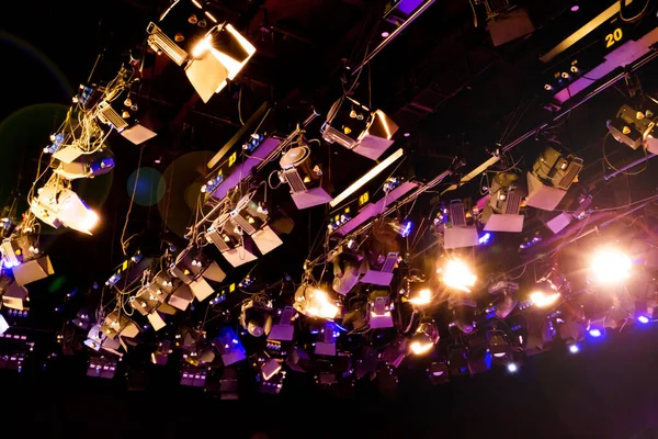 Lights that the stage at theater — 스톡 사진