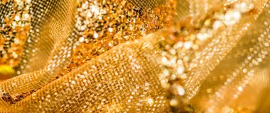 Altın soyut bulanıklık çözünmüş arkaplan. Yeni yıl arifesi, Noel ve mutlu tatiller..