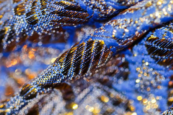 Μπλε Και Χρυσή Αφηρημένη Θολούρα Αποπροσανατολισμένο Φόντο Έννοια Για Την — Φωτογραφία Αρχείου