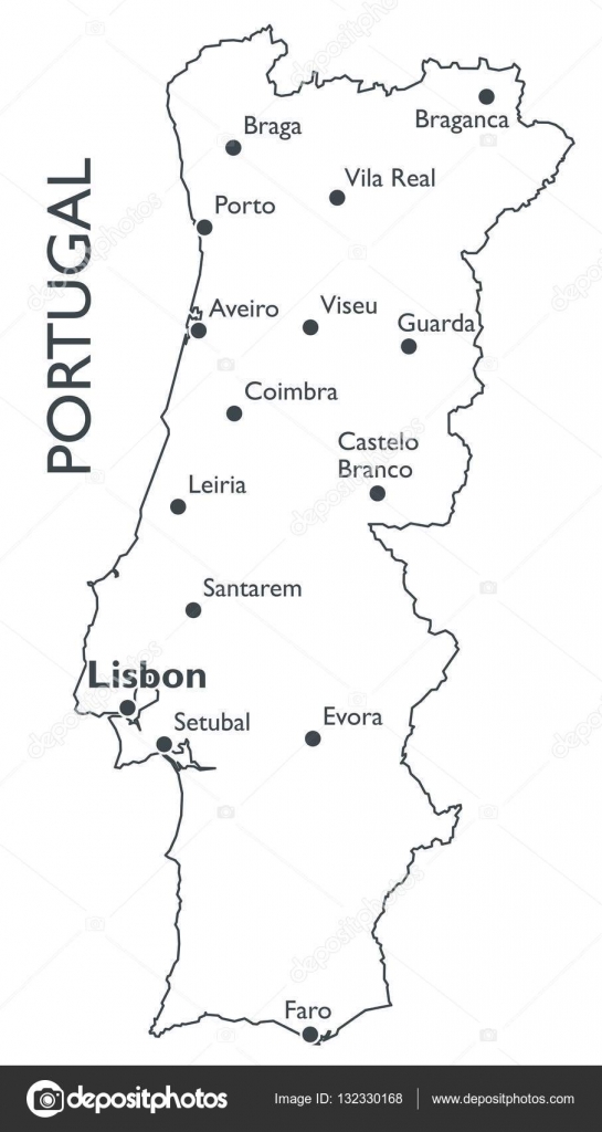 Vector Maps of Portugal