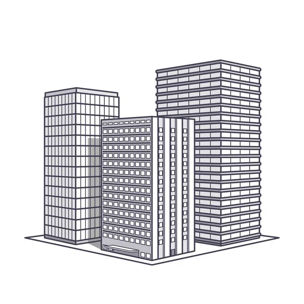 Ofis Binası illüstrasyon