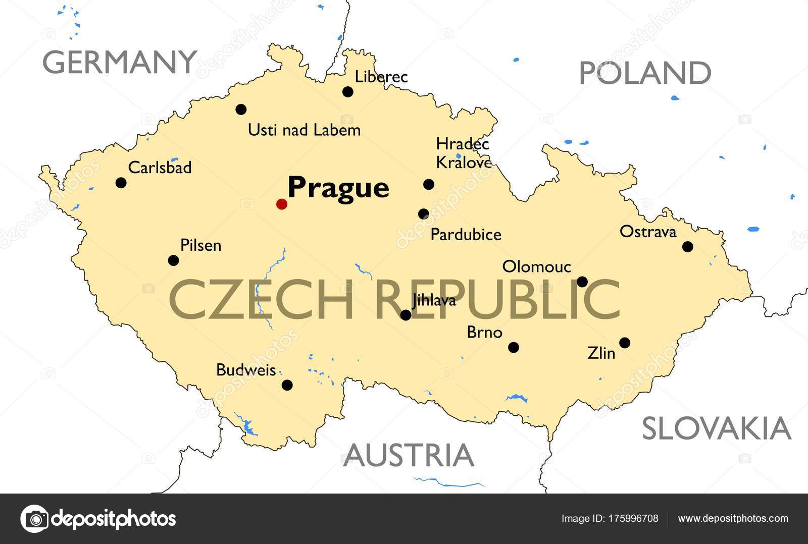 Csehország Térkép - Európa Térkép