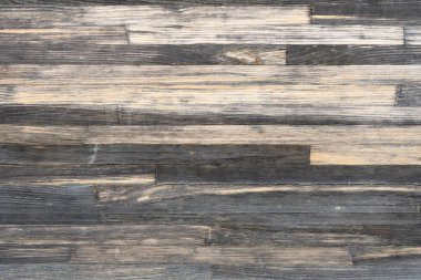 Tahta kirişlerden yapılmış düz bir yüzey. Yukarıdan bak. Yüksek çözünürlüklü. Doğal malzeme..