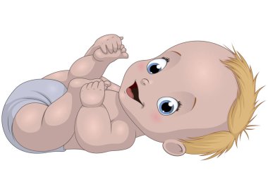 Komik bebek gülümseyen
