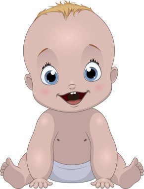 Komik bebek gülümseyen