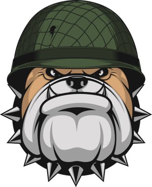 Bir askerin helme Bulldog
