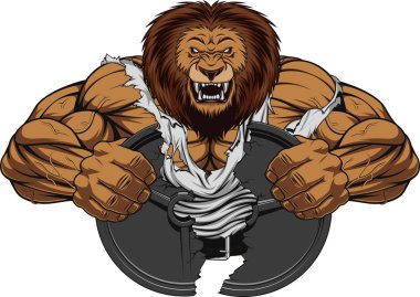 Kızgın aslan güçlü