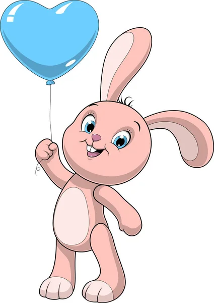 Funny baby rabbit — Stock Vector