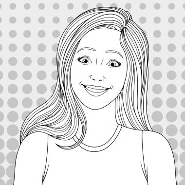 güzel kız boyama sayfaları