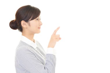 Asyalı kadın işaret