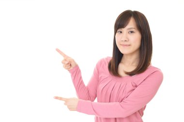 Asyalı kadın işaret