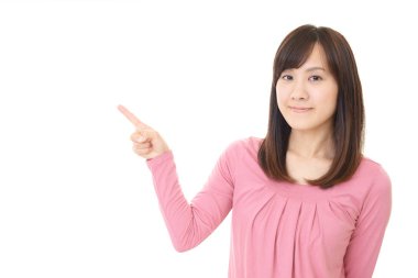 Asyalı kadın işaret