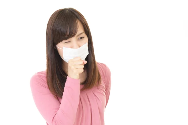 Woman got a cold — Stock Photo, Image