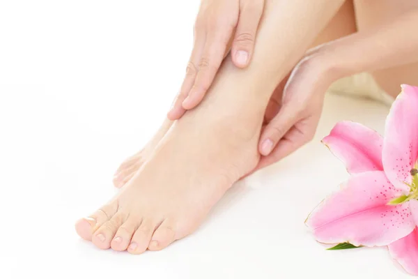 Kadının ayak closeup