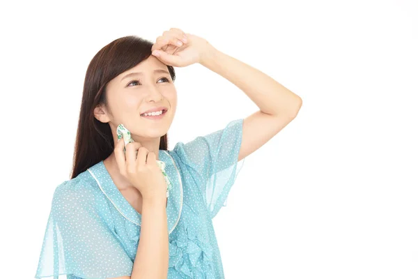 Mujer joven y relajada. — Foto de Stock