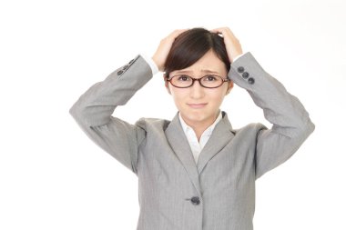 Hayal kırıklığına uğramış Asya iş kadını