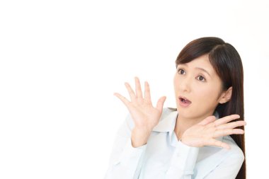 sürpriz Asyalı kadın