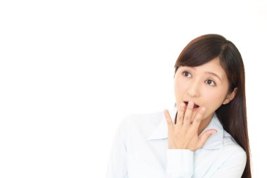 Asyalı kadın şaşırır