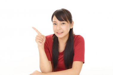 Asyalı kadın işaret