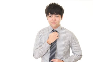 Asya işadamı gülümseyen