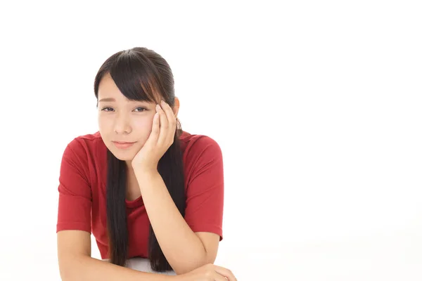 Depressed Asian woman — Stock Photo, Image