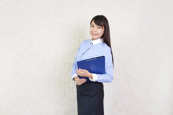 Office lady leende — Stockfoto