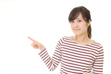 Asyalı kadın işaret