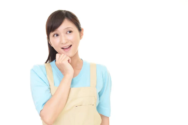 Sonriendo asiático ama de casa — Foto de Stock