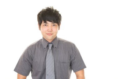 Asya işadamı gülümseyen