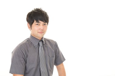 Asya işadamı gülümseyen