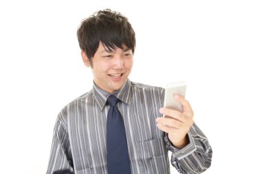 Asya işadamı gülümseyen