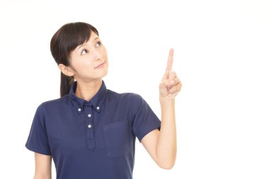 Asyalı kadın işaret