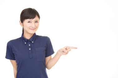 Asyalı kadın işaret