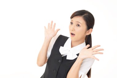 sürpriz Asyalı kadın