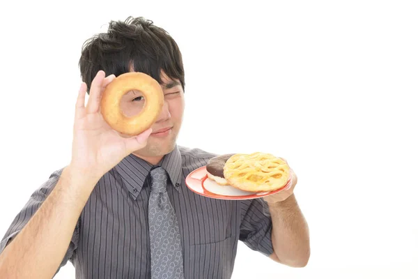 Man on a diet — Stock Photo, Image