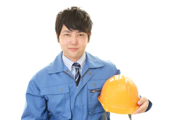 Sonriente asiático trabajador — Foto de Stock