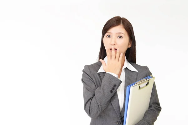 Surprised Asian woman — Stock Photo, Image