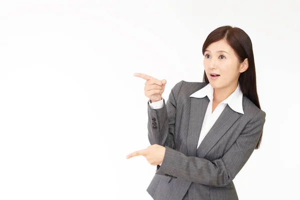 Surprised Asian business woman — Stock Photo, Image