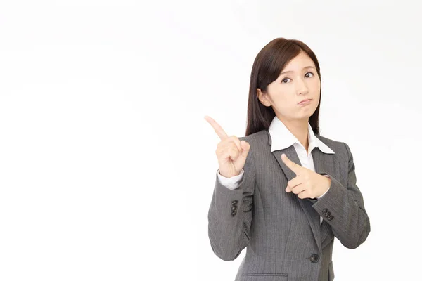 Dissatisfied Asian business woman — Stock Photo, Image