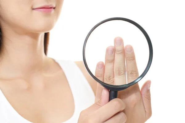 Close up of hand of woman — Stock Photo, Image