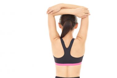 kadının streç yapması