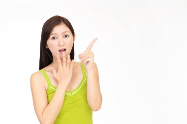 sürpriz Asyalı kadın