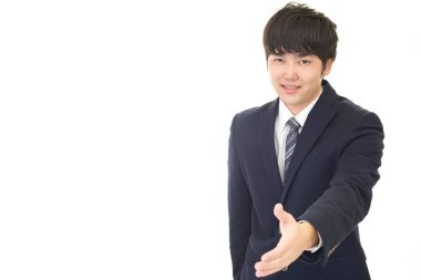 Asya işadamı gülümseyen