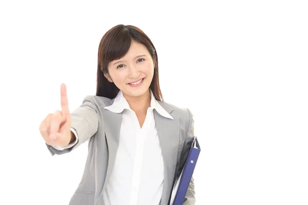 Smiling business woman — Stock Photo, Image