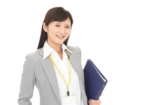 Mujer de negocios sonriente — Foto de Stock