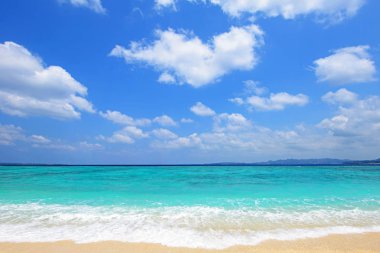 Okinawa güzel bir plaj