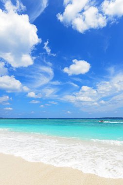 Okinawa güzel bir plaj
