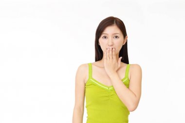 sürpriz Asyalı kadın